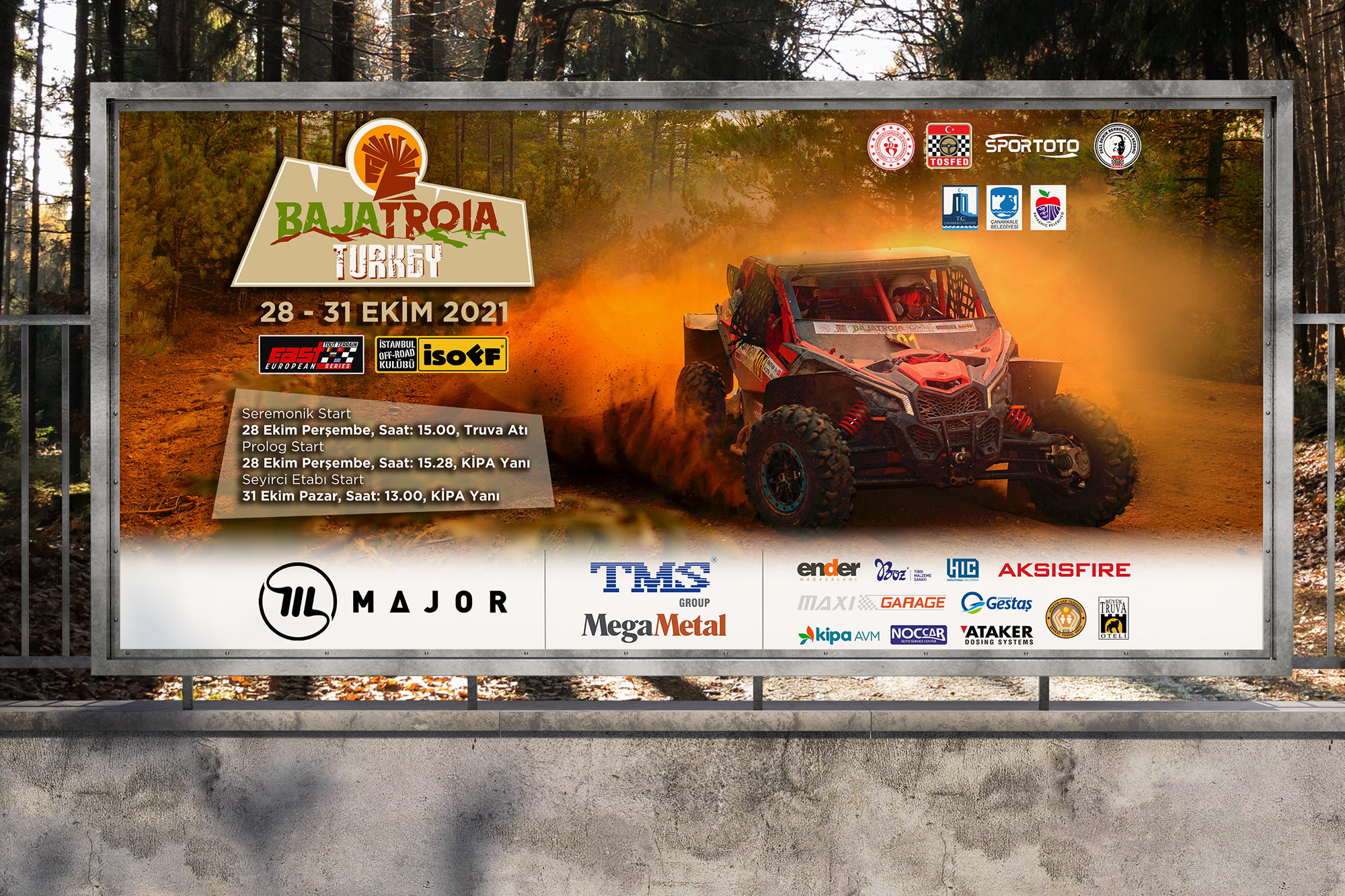İsoff Baja Troia 2021 Rally Raid Off-Road Race Event Design
