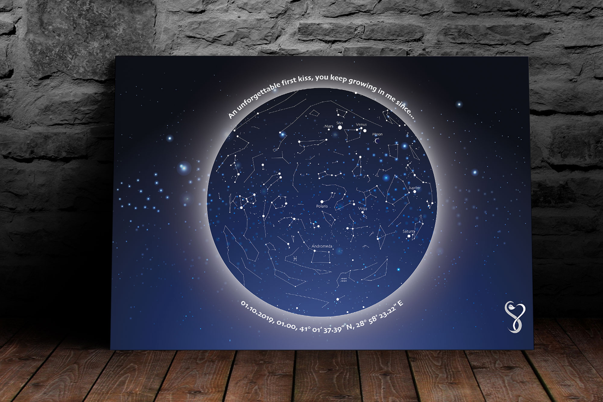 S & Y Night Sky Map Poster