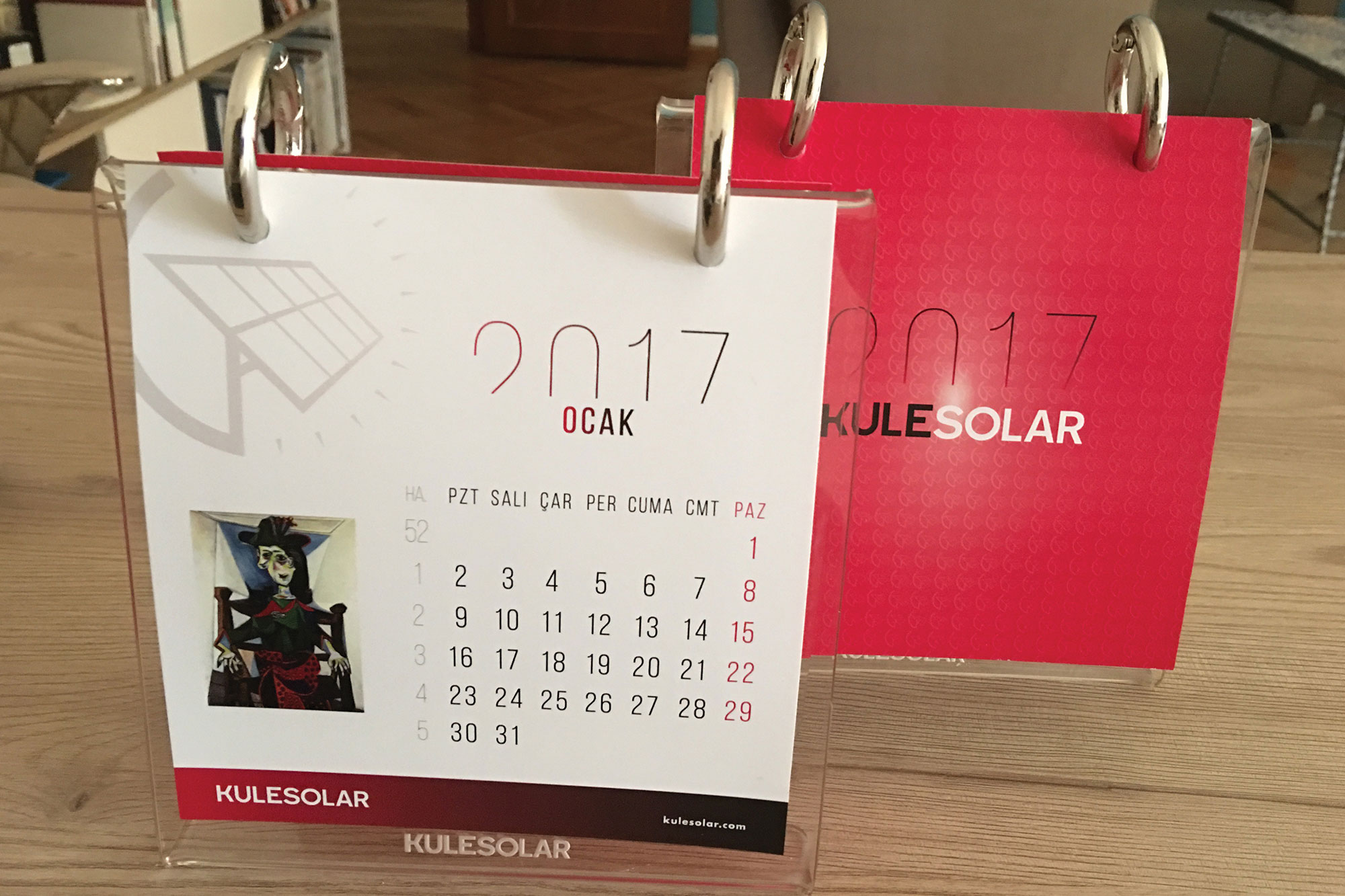 Kule Solar Desktop Calendar