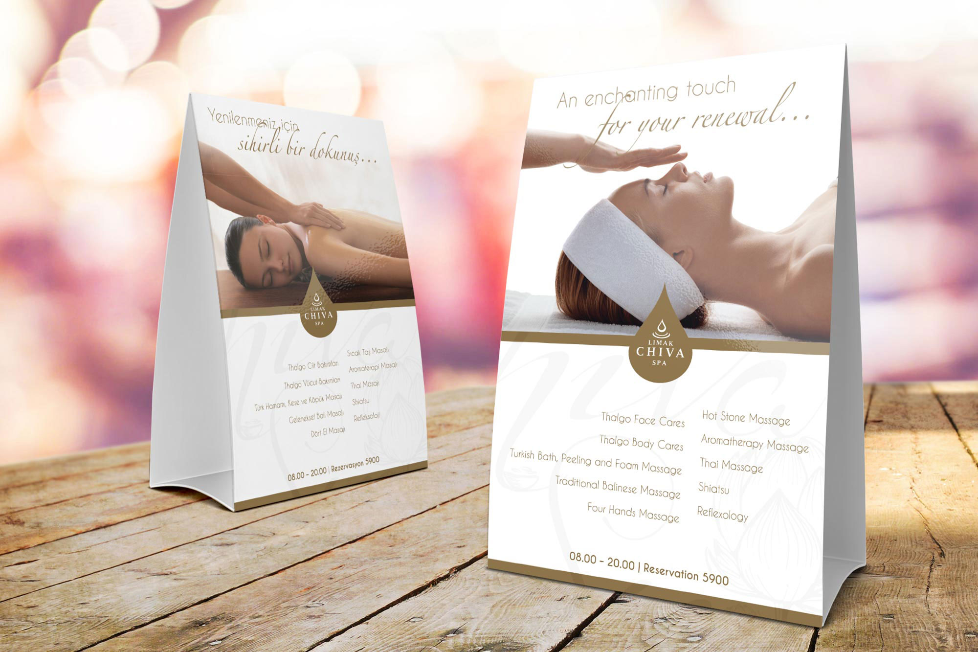 Chiva Tent Card
