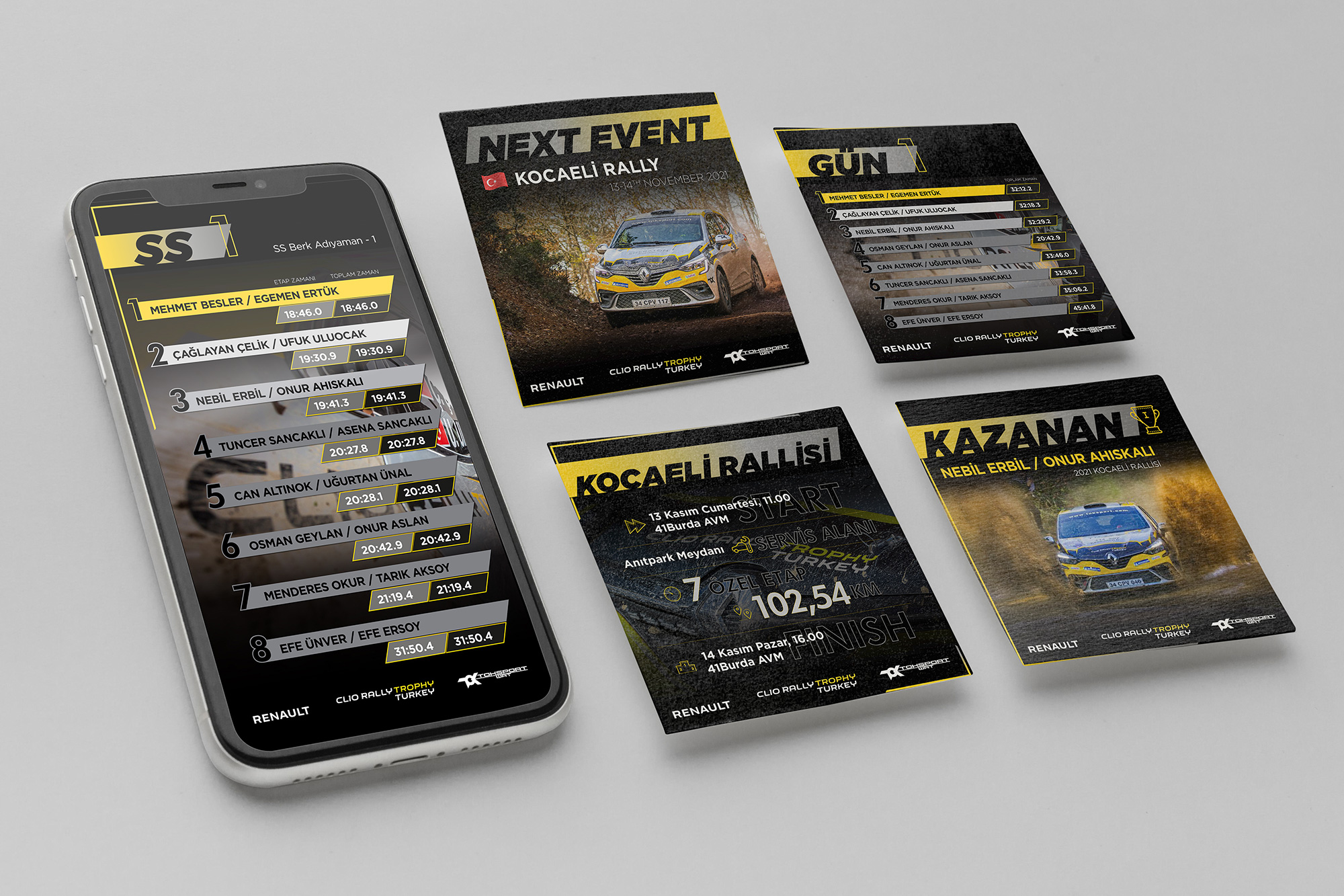 Clio Rally Trophy Turkey by Toksport WRT Social Media Instagram Post and Story Design