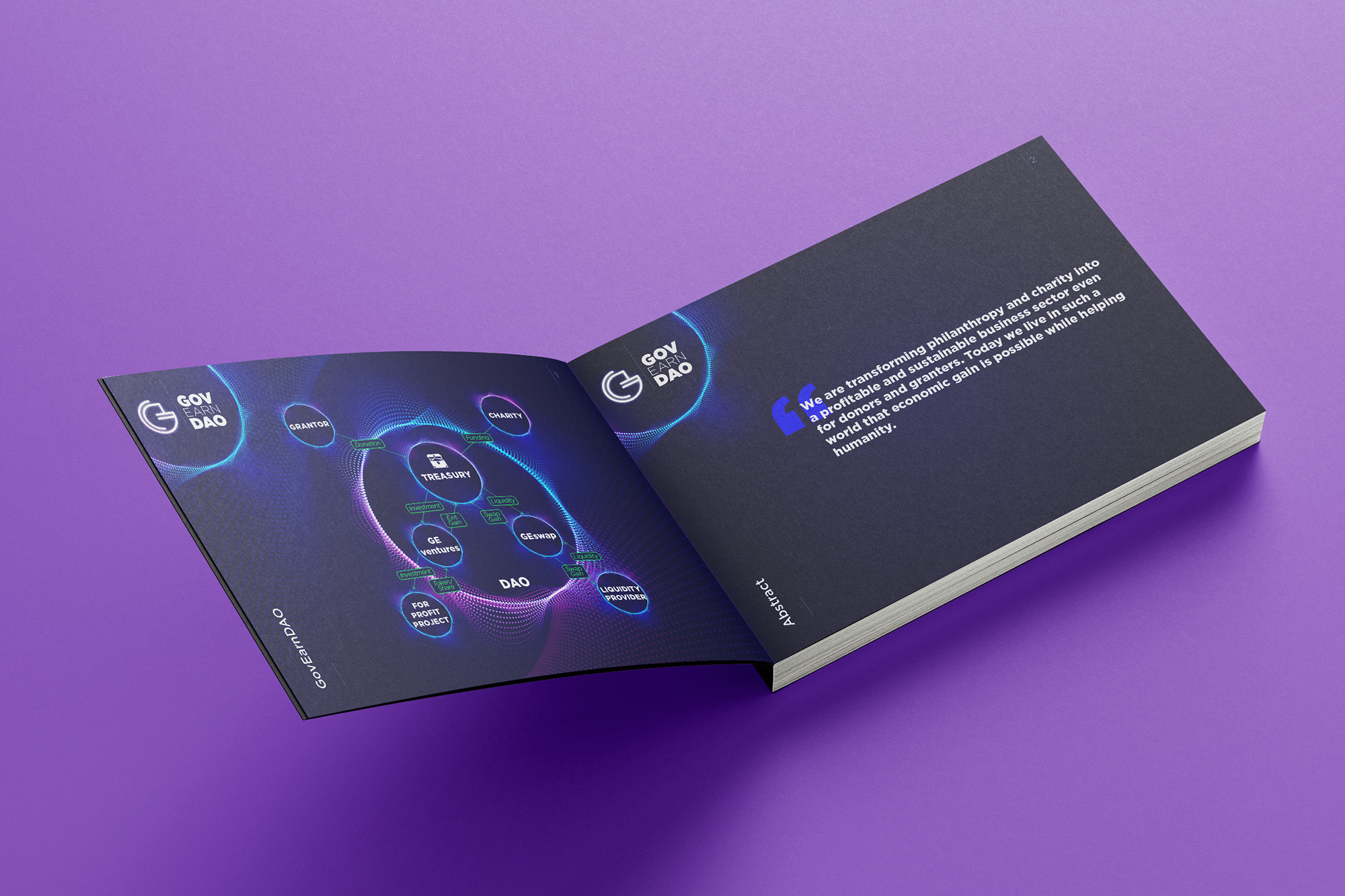GovernDAO Token Coin Beyaz Kitap Katalog Tasarımı