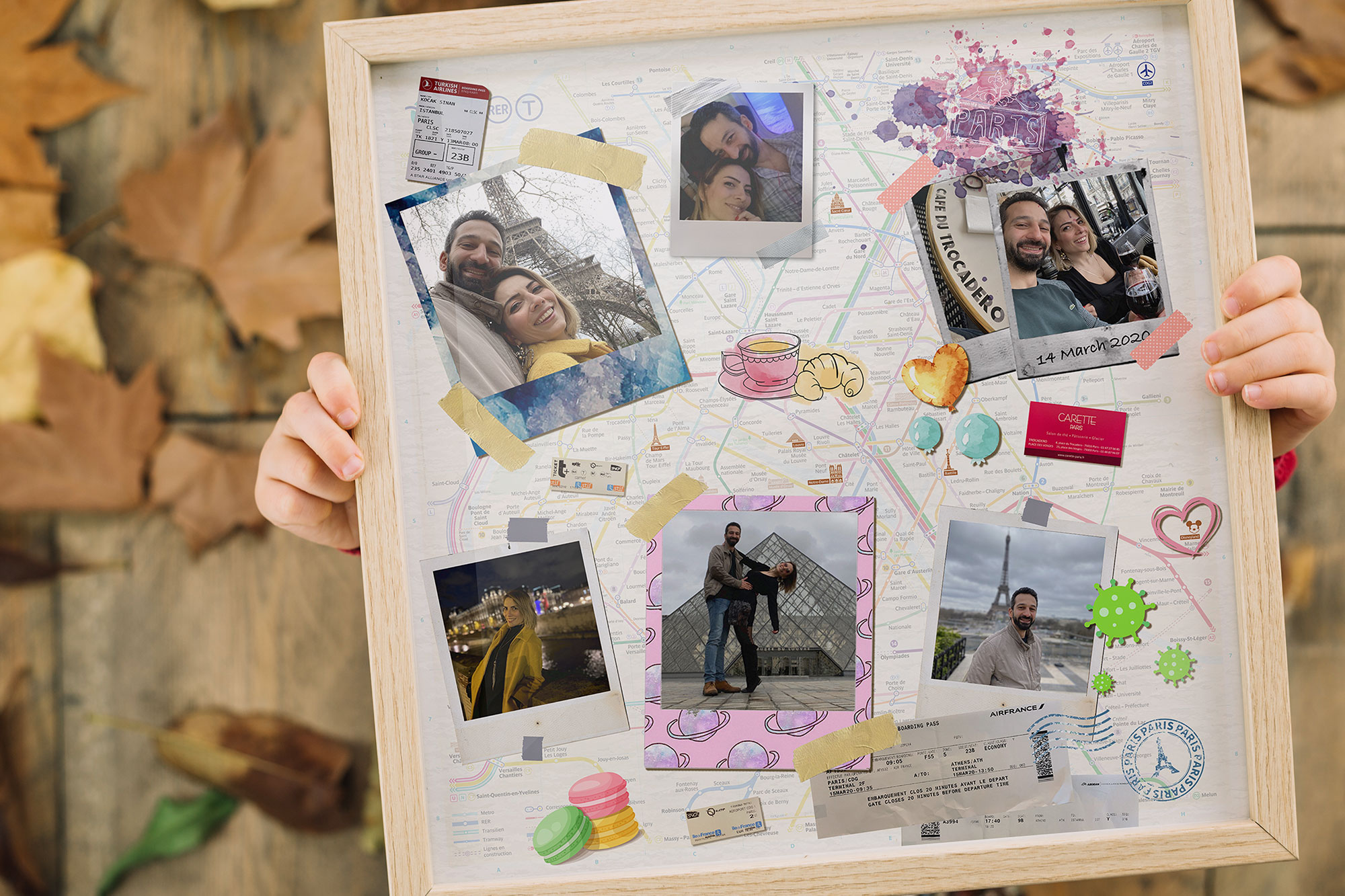S & Y Travel Map Poster