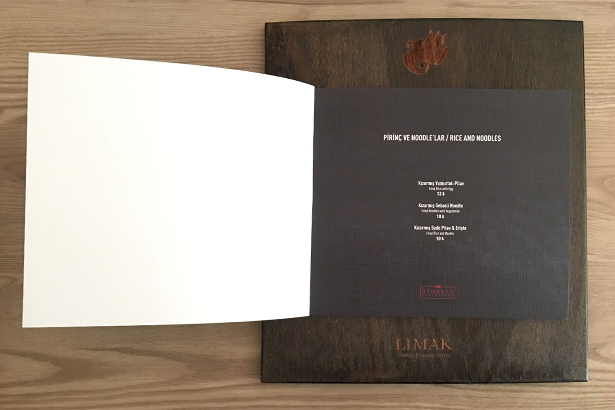 Limak Cyprus Deluxe Hotel Menu