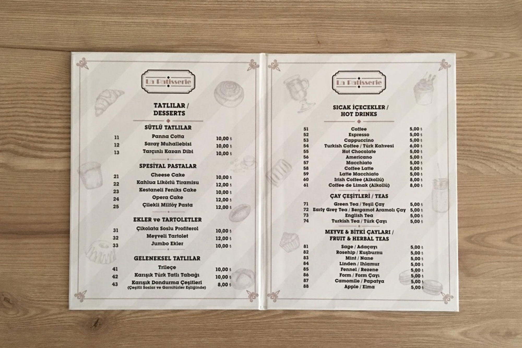 Limak Cyprus Deluxe Hotel Menu
