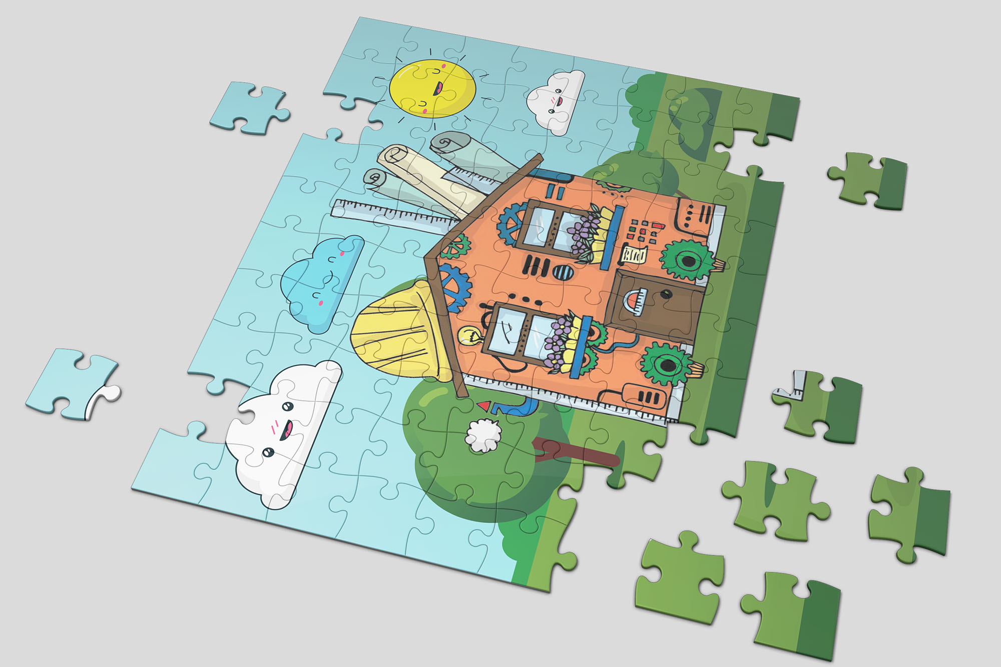 Limak Foundation Textile Bag Puzzle Coloring Book