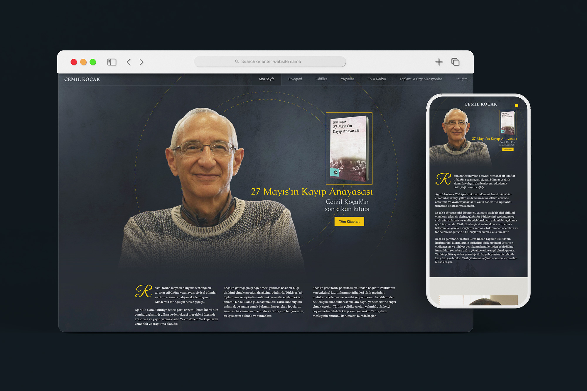 Prof. Dr. Cemil Koçak Website
