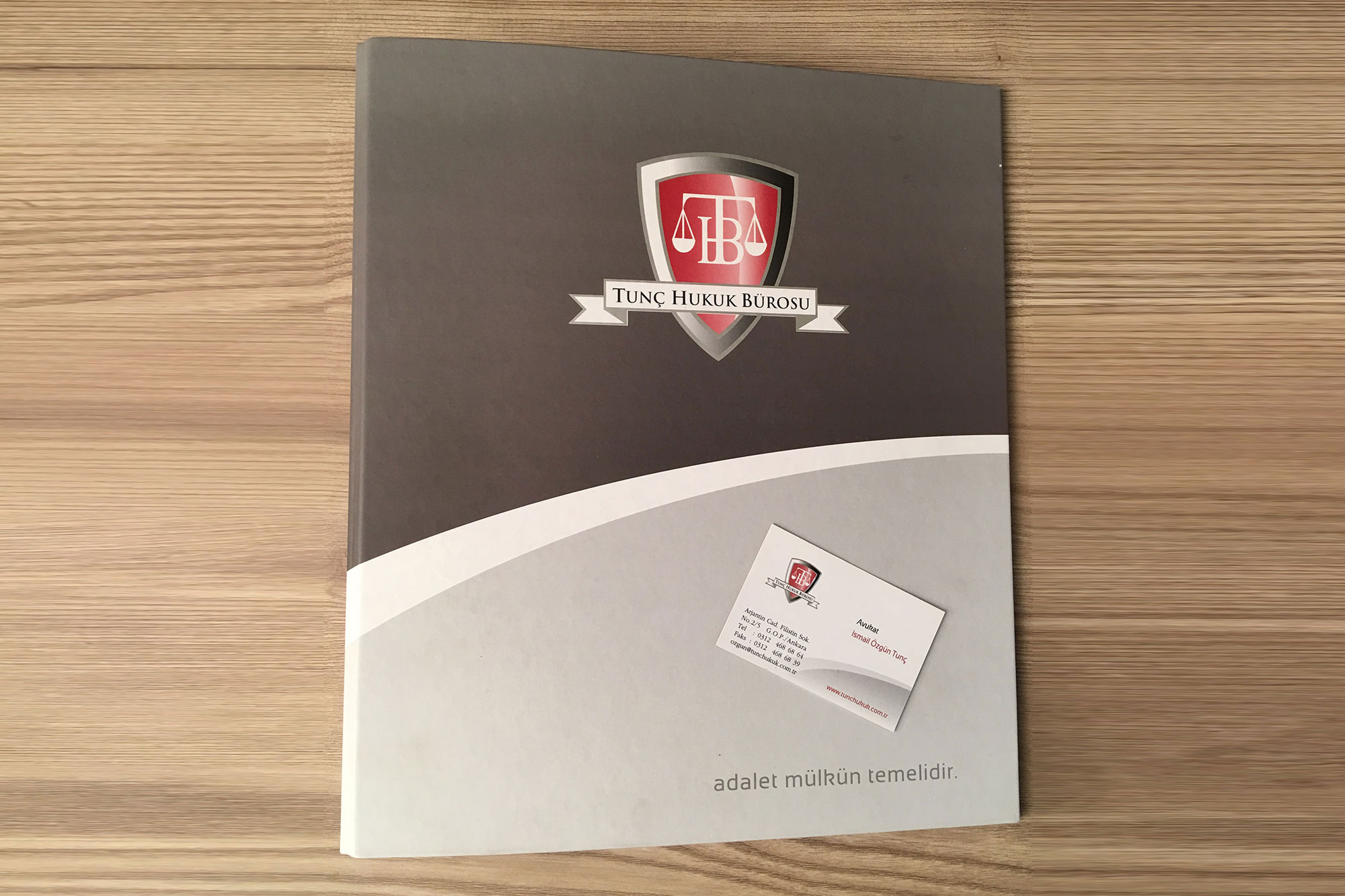 Tunç Law Office Business Card and Folder